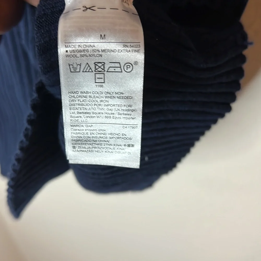 GAP Rib Cozy Tunic, Navy, M - Picture 8 of 10